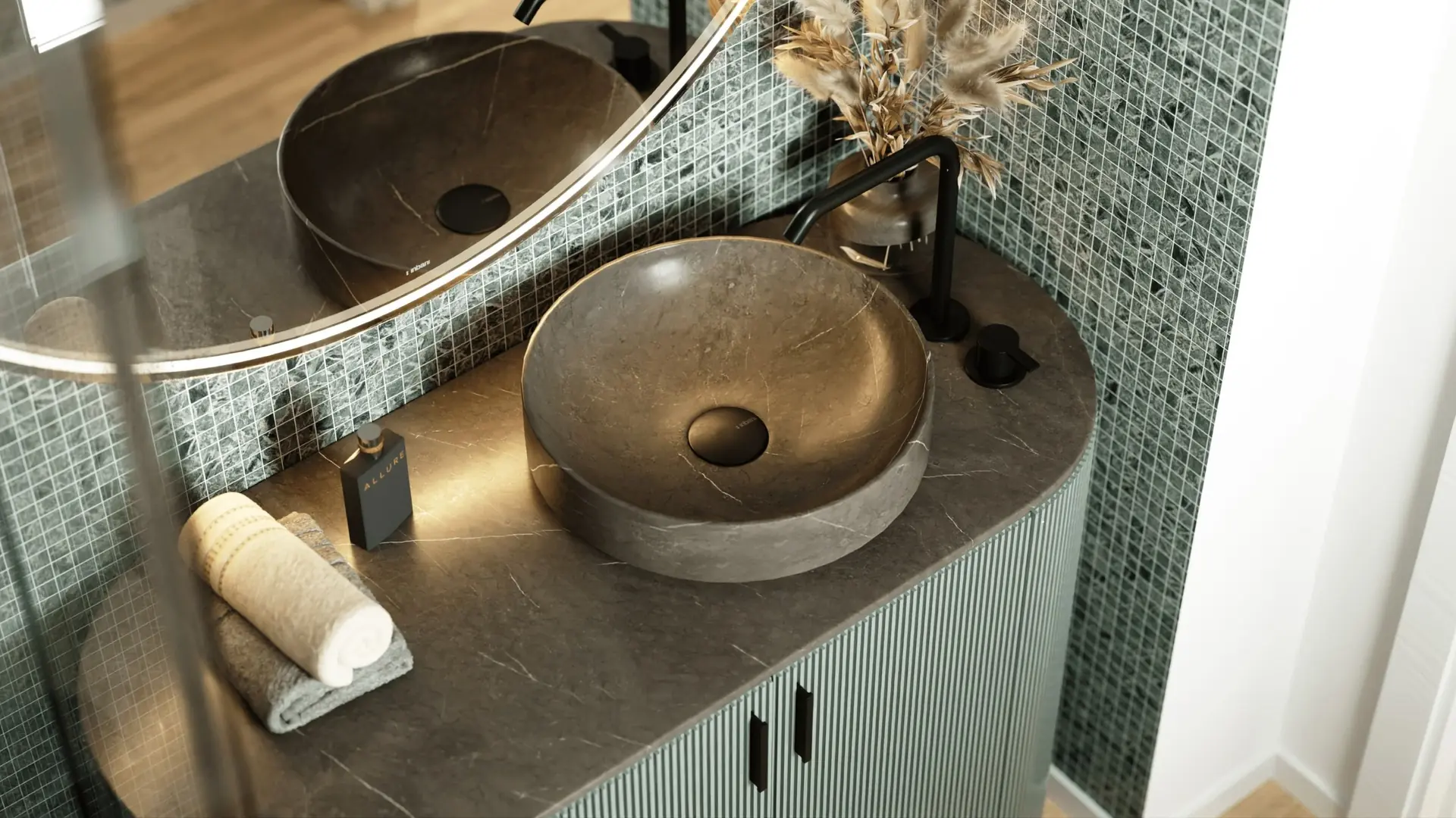 Dettaglio del lavabo